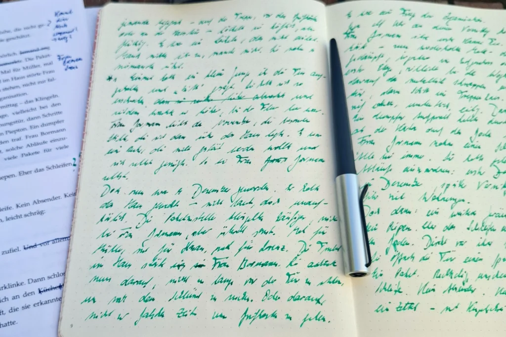 Notizbuch von Christina Stegen Autorin und Poesiepadagogin